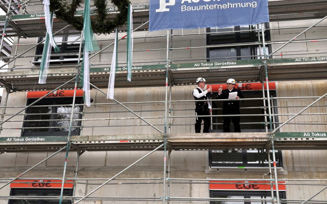 Richtfest beim Bauabschnitt Lupinenfeld der DÜBS